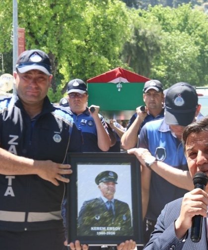 Fethiye’de Zabıta Personeli Kerem Ersoy’a Duygusal Veda