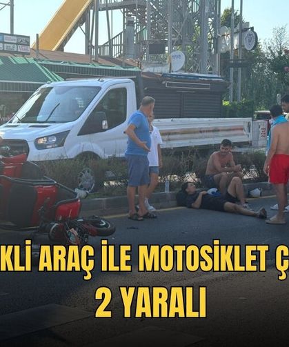 Elektrikli Araç ile Motosiklet Çarpıştı: 2 Yaralı