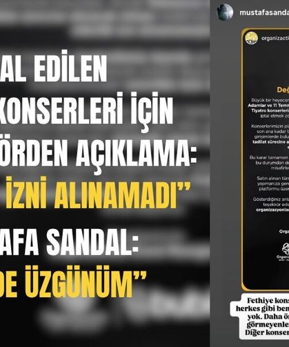 Mustafa Sandal: "Ben de Üzgünüm"