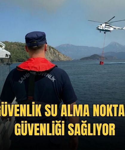 Sahil Güvenlik Su Alma Noktalarında Güvenliği Sağlıyor