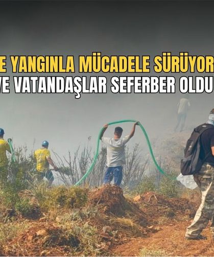 Üzümlü'de Yangınla Mücadele Sürüyor, Ekipler Ve Vatandaşlar Seferber Oldu