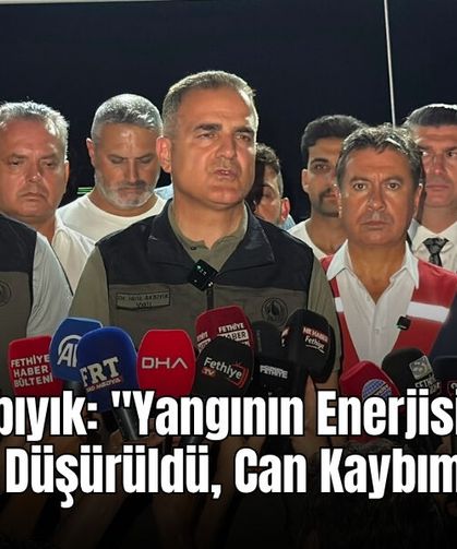 Vali Akbıyık: "Yangının Enerjisi Büyük Oranda Düşürüldü, Can Kaybımız Yok"