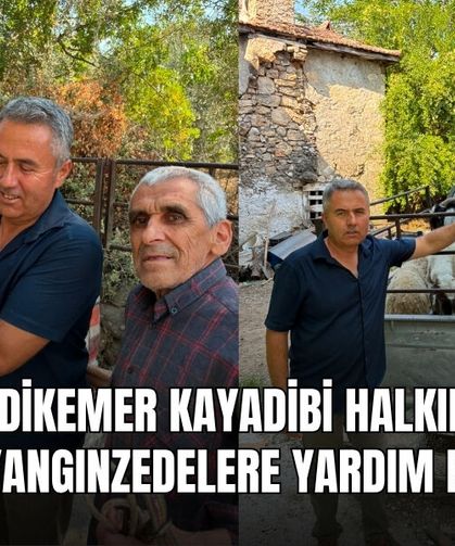 Seydikemer Kayadibi Halkından Yangınzedelere Yardım Eli