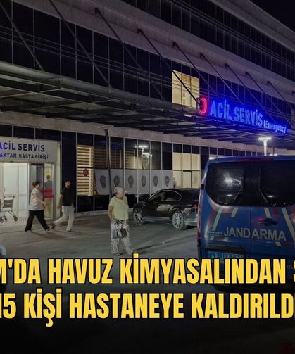 Bodrum'da Havuz Kimyasalından Sızıntı: 15 Kişi Hastaneye Kaldırıldı