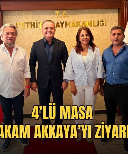 4’lü Masa Kaymakam Akkaya’yı Ziyaret Etti