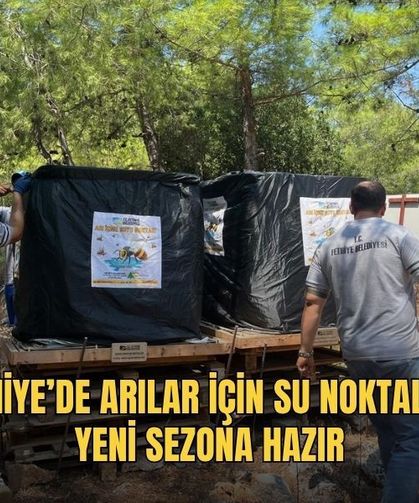 Fethiye’de Arılar İçin Su Noktaları Yeni Sezona Hazır