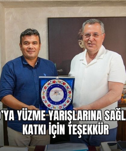 FTSO'ya Yüzme Yarışlarında Sağladığı Katkı İçin Teşekkür