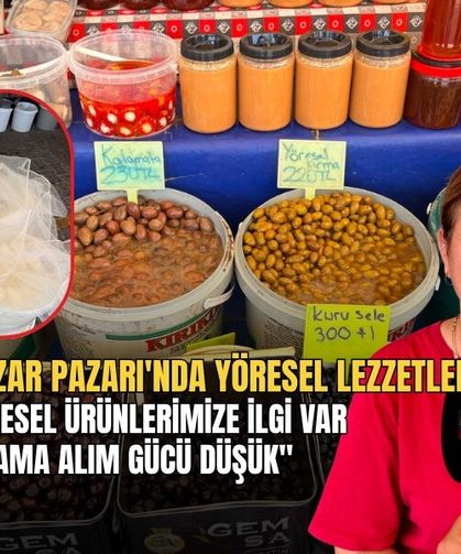 Fethiye’de Pazar Pazarı'nda Yöresel Lezzetler "Yöresel Ürünlerimize İlgi Var Ama Alım Gücü Düşük"
