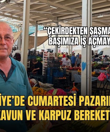Fethiye’de Cumartesi Pazarında Kavun Ve Karpuz Bereketi
