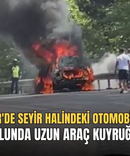Seydikemer'de Seyir Halindeki Otomobil Alev Aldı