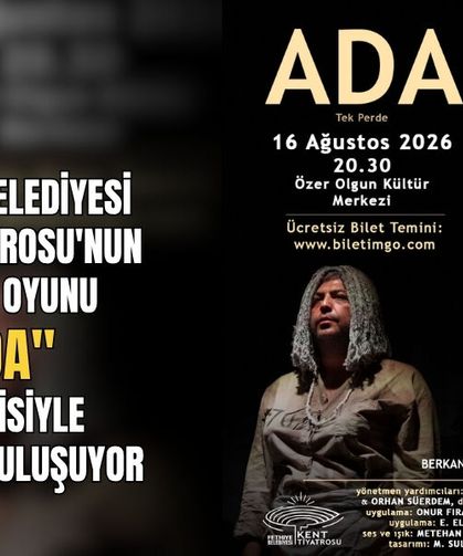 Fethiye Belediyesi Kent Tiyatrosu'nun Ödüllü Oyunu "Ada" Seyircisiyle Yeniden Buluşuyor
