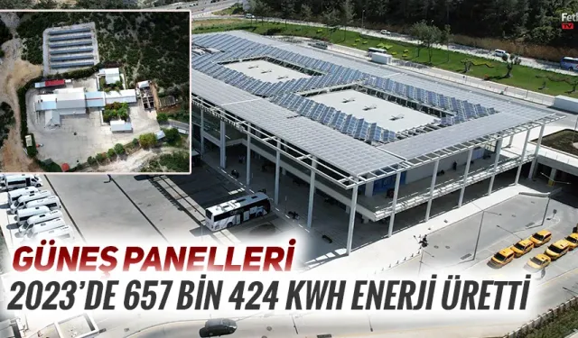 Büyükşehir’in Güneş Panelleri 2023’de 657 Bin 424 KWH Enerji Üretti
