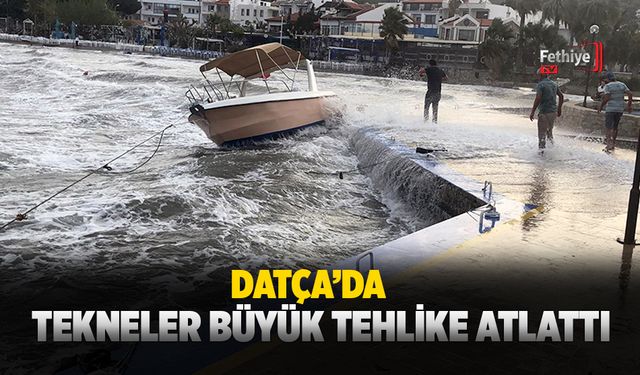 Datça’da Tekneler Büyük Tehlike Atlattı