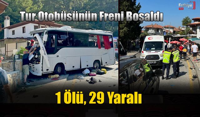 Tur Otobüsünün Freni Boşaldı, 1 Ölü, 29 Yaralı