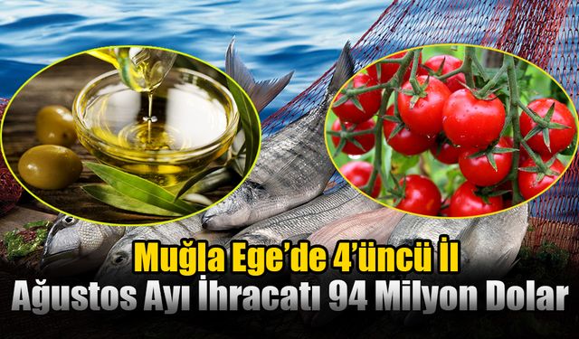 Muğla’nın Ağustos Ayı İhracatı 94 Milyon Dolar