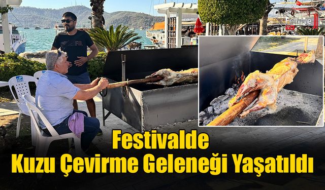 Festivalde Kuzu Çevirme Geleneği Yaşatıldı