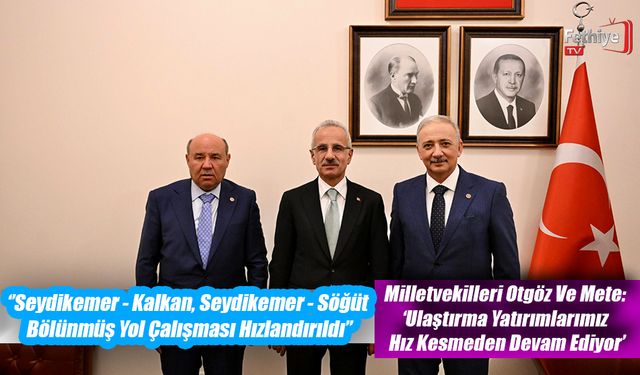 Milletvekili Otgöz: ''Karabel Tüneli İnşaatının Hızlandırılması Değerlendirildi''