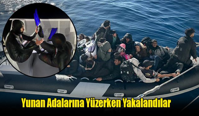 Yunan Adalarına Yüzerken Yakalandılar