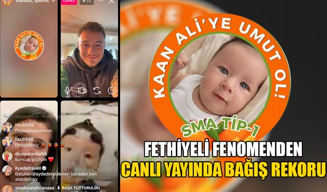 Fethiyeli Fenomenden Canlı Yayında Bağış Rekoru