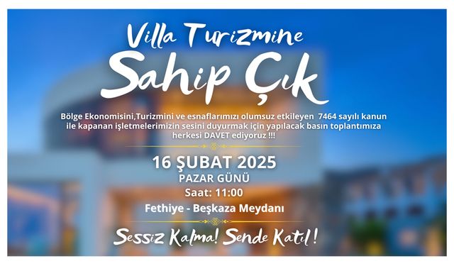 Villa Turizmi İşletmecileri Fethiye’de Toplanıyor