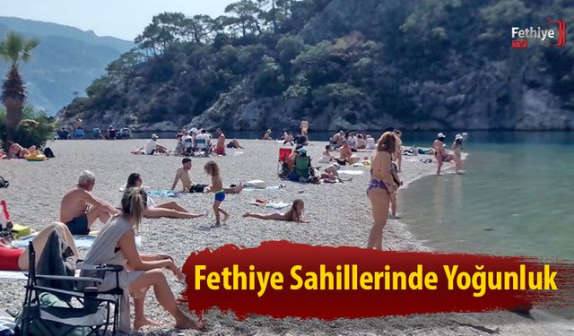 Fethiye Sahillerinde Yoğunluk