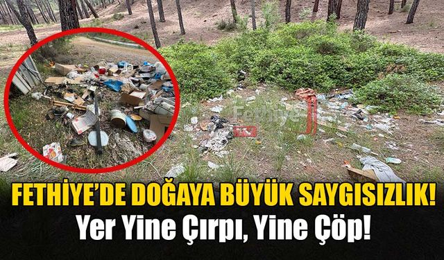 Fethiye’de Doğaya Büyük Saygısızlık!