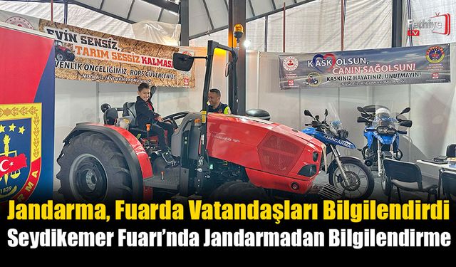 Seydikemer Fuarı’nda Jandarmadan Bilgilendirme
