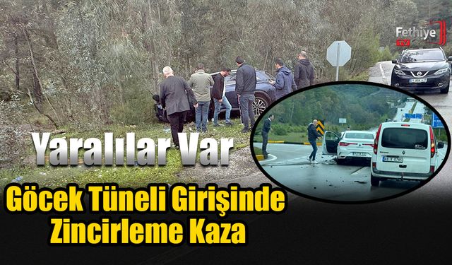 Göcek Tüneli Girişinde Zincirleme Kaza: Yaralılar Var