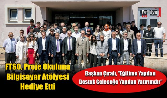 FTSO, Proje Okuluna Bilgisayar Atölyesi Hediye Etti