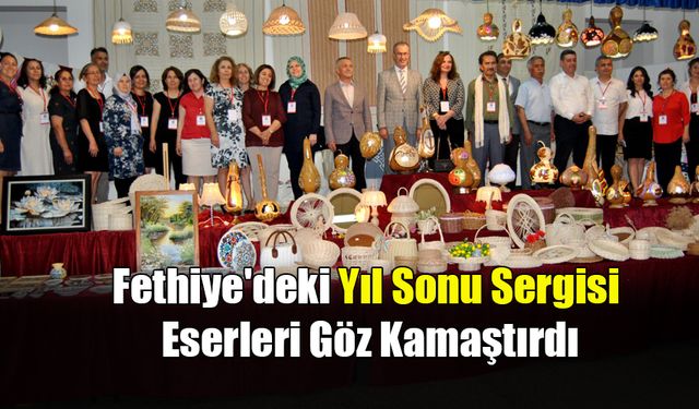 Fethiye'deki Yıl Sonu Sergisi Eserleri Göz Kamaştırdı