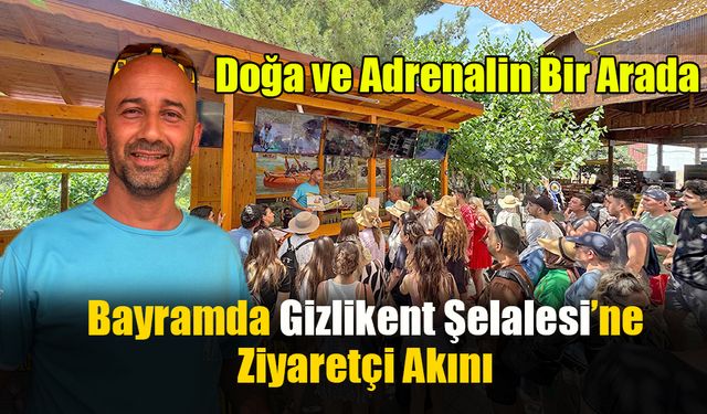Bayramda Gizlikent Şelalesi’ne Ziyaretçi Akını