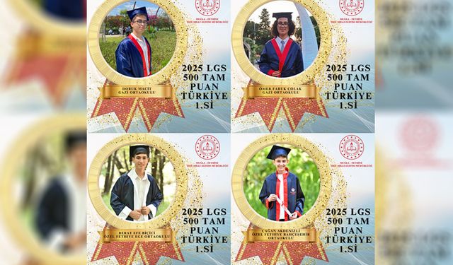 Fethiye’de LGS Gururu