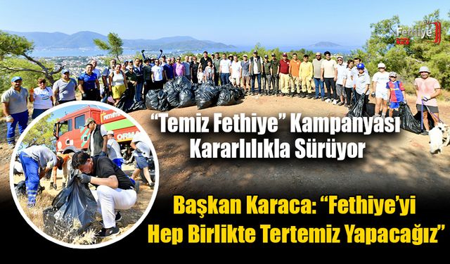 Foça Mahallesi Huzurevi Tepesi’nde Temizlik Çalışması