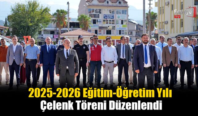 Seydikemer'de 2025-2026 Eğitim-Öğretim Yılı Çelenk Töreni Düzenlendi
