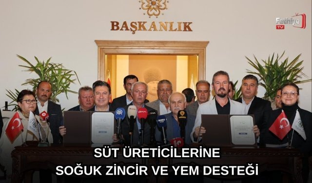 Büyükşehir’den Süt Üreticilerine Soğuk Zincir Ve Yem Desteği