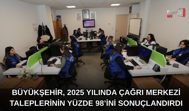 Büyükşehir, 2025 Yılında Çağrı Merkezi Taleplerinin Yüzde 98’ini Sonuçlandırdı