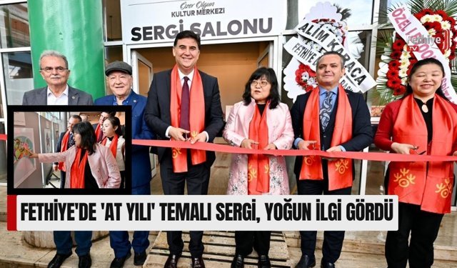 Fethiye'de 'At Yılı' Temalı Sergi, Yoğun İlgi Gördü