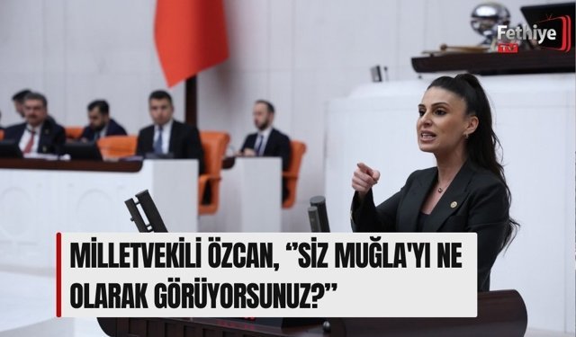 Milletvekili Özcan, “Tarım, Turizm Ve Kültür Kenti Muğla'yı Nasıl Maden Sahasına Çevirdiniz?‘’