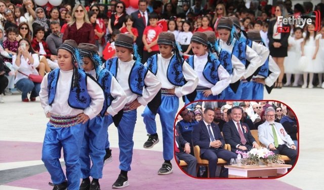 Fethiye’de Atatürk İlkokulu’nda Anlamlı 23 Nisan Kutlaması