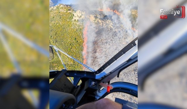 Marmaris'te orman yangını: Bölgeye çok sayıda hava ve kara unsuru sevk edildi