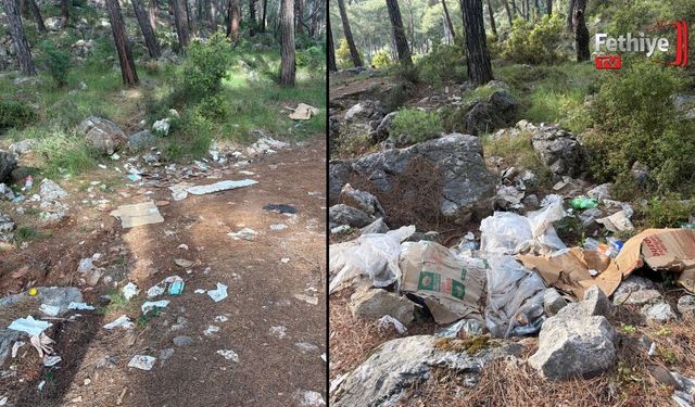 Kayaköy’de Çöp Tepkisi: “Doğa ile Sevişmeyelim”