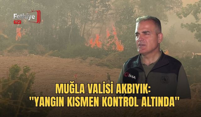 Muğla Valisi Akbıyık: "Yangın Kısmen Kontrol Altında"