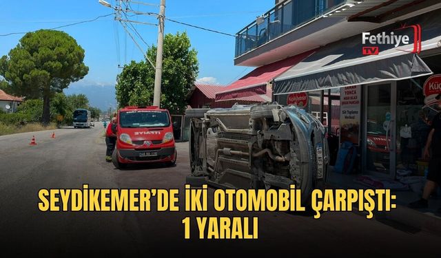 Seydikemer’de İki Otomobil Çarpıştı: 1 Yaralı