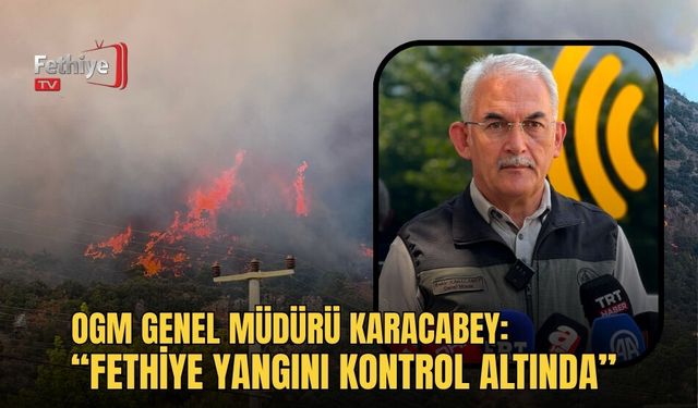 OGM Genel Müdürü Karacabey: “Fethiye Yangını Kontrol Altında, Yaklaşık 200 Hektar Ormanlık Alan Etkilendi”
