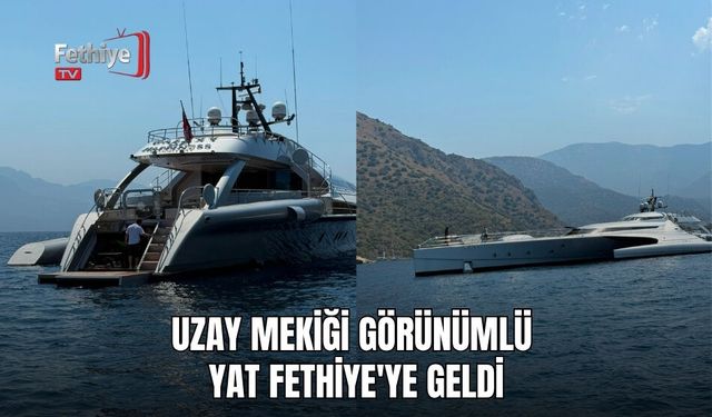 Uzay Mekiği Görünümlü Yat Fethiye'ye Geldi