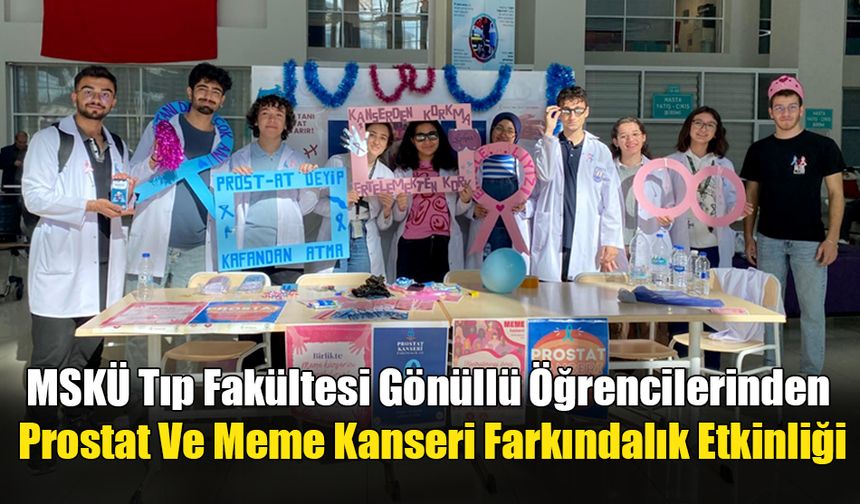 Gönüllü Öğrencilerden Prostat Ve Meme Kanseri Farkındalık Etkinliği