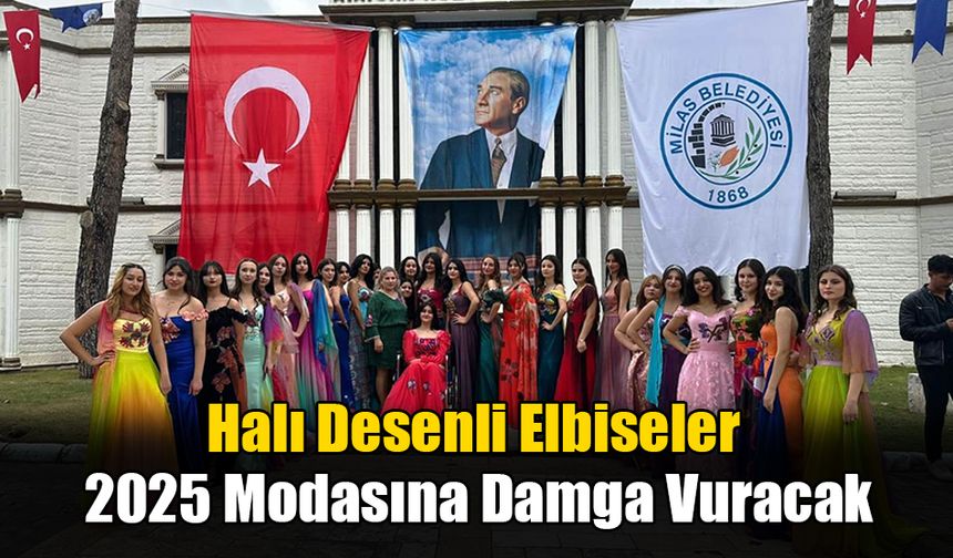 Halı Desenli Elbiseler 2025 Modasına Damga Vuracak