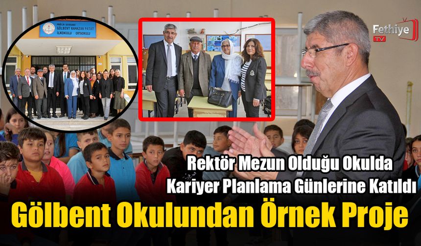 Rektör, Mezun Olduğu Okulda Kariyer Planlama Günlerine Katıldı