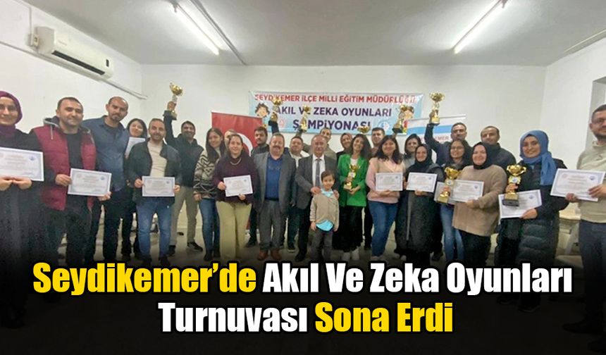 Seydikemer’de Akıl Ve Zeka Oyunları Turnuvası Gerçekleşti