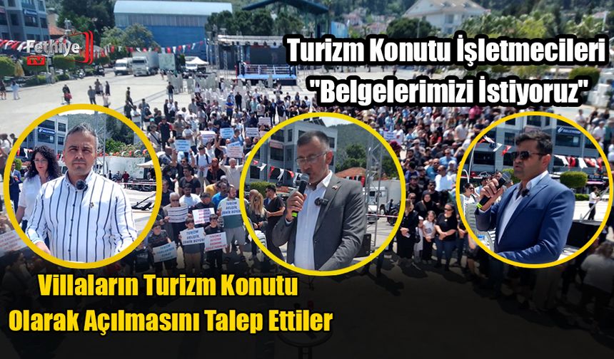Villaların Turizm Konutu Olarak Açılmasını Talep Ettiler